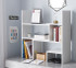 REFURB Yak About It® Compact Adjustable Dorm Desk Bookshelf - White