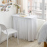 Cotton Dorm Desk Skirt - Farmhouse White