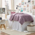 Cotton Dorm Bungee Bed Skirt 3 Panel Set - Farmhouse White