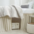 Cotton Dorm Bungee Bed Skirt 3 Panel Set - Sepia Beige