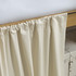 Cotton Dorm Bungee Bed Skirt 3 Panel Set - Sepia Beige