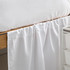 Microfiber Dorm Bungee Bed Skirt 3 Panel Set - White