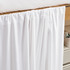 Luxury Plush Dorm Bungee Bed Skirt 3 Panel Set - White
