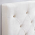 Full/Full XL - Tufted Velvet Plush College Dorm Headboard with Legs - White