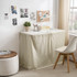 Cotton Dorm Bungee Desk Skirt - Sepia Beige
