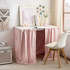 Cotton Dorm Bungee Desk Skirt - Darkened Blush