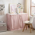 Cotton Dorm Bungee Desk Skirt - Darkened Blush