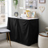 Microfiber Dorm Bungee Desk Skirt - Black