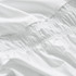 Standard Pleated Cotton Dorm Desk Skirt - White
