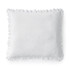 Rainha® Velvet Dutch Euro Pillow - With Ruffled Flange - Real White