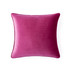 Rainha® Velvet Dutch Ruffled, Euro & Bolster Pillow Set - Vibrant Pink
