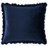 Rainha® Velvet Dutch Euro Pillow - With Ruffled Flange - Navy