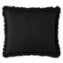 Rainha® Cotton Dutch Ruffled, Euro & Bolster Pillow Set - Black