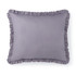 Rainha® Cotton Dutch Euro Pillow - With Ruffled Flange - Taupe Gray