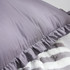 Rainha® Cotton Dutch Euro Pillow - With Ruffled Flange - Taupe Gray