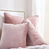 Rainha® Velvet Dutch Euro Pillow - Calm Pink