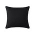 Rainha® Cotton Dutch, Euro & Bolster Pillow Set - Black