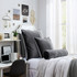 Rainha® Velvet Euro Pillow - Gray