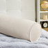 Rainha® Velvet Bolster Pillow - Creamy Beige