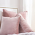 Rainha® Velvet Bolster Pillow - Calm Pink