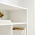 Yak About It® - Extra Depth Cube Dorm Desk Bookshelf with Outlet - White
