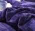 Cozy Dorm Duvet Cover Set Purple College Bedding Essentials Twin Extra Long Fleece Comforter Set