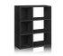 3 Shelf Dorm Room Storage Bookcase Black - Way Basics Dorm Storage Solutions