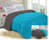 Aqua/Granite Gray Reversible College Comforter - Twin XL