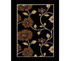 Chocolate Floral Vines Dorm Room Rug Dorm room products