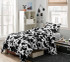 Black and White Twin XL Cow Print Bedding Luxury College Comforter Farmhouse Dorm Decor
