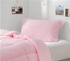 Pink Pillow Sham Designer Twin XL Dorm Essentials Cute Fluffy Sherpa Bedding Cover Dorm Supplies for College Freshmen