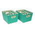 2 Pack Chevron Teal Tote Organizers College Supplies
