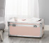 Must Have Dorm Items Space Saving Footlocker Trunk with Wheels and Locking Storage Box for Girls