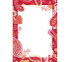 Red Paisley Dry Erase - Peel N Stick College Wall Accessory