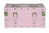 Useful College Room Storage Ideas - The College Girl Dorm Trunk - Baby Pink