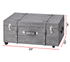 Classic Trunk Footboard for Twin XL Bed College Apartment Furniture Dorm Storage Ottoman Chest Footlocker with Wheels and Handle Trendy Coffee Table