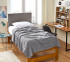 Twin Extra Long Bedding Neutral Gray Dorm Room Decor Cozy Oversized Throw Blanket