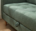 Cool Dorm Furniture Small Green Tufted Couch with Storage Underneath Space Saving College Essentials
