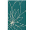 Grand Floral Dorm Rug - Teal and Ivory Dorm Essentials Dorm Room Decorations