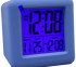 Blue Cubed LCD Digital Alarm Clock Dorm room Necessities