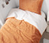 Designer Extra Long Twin Comforter Set Orange College Bedding Set Faux Fur Dorm Blanket