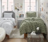 Plush Faux Fur Comforter with Standard Size Pillow Sham Included Two Piece Dorm Bedding Set Extra Long Twin XL Bedspread Set