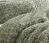 Two Piece Dorm Bedding Set Extra Long Twin Plush Faux Fur Comforter with Standard Size Dorm Pillow Sham Included