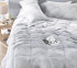 Fluffy Plush Blanket Gray Twin XL Bedding Set USA Made Comforters College Student Essentials