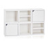 6 Cube Stackable Dorm Storage - White Dorm room organizer