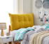 Cozy Plush College Headboard Pillow Comfortable and Stylish Extra Long Twin Bedding Accessories