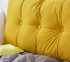 College Apartment Decor Ideas Yellow Tufted Headboard for Dorm Twin XL Bedding Accessory Back Support Cushion Pillow