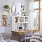 The College Cube Thick - Dorm Desk Bookshelf - White
