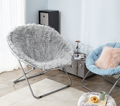 Folding Giant Moon College Chair for Extra Dorm Seating and Easy