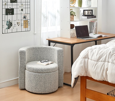 College Apartment Decor Ideas - Comfort Cushion Barrel Chair